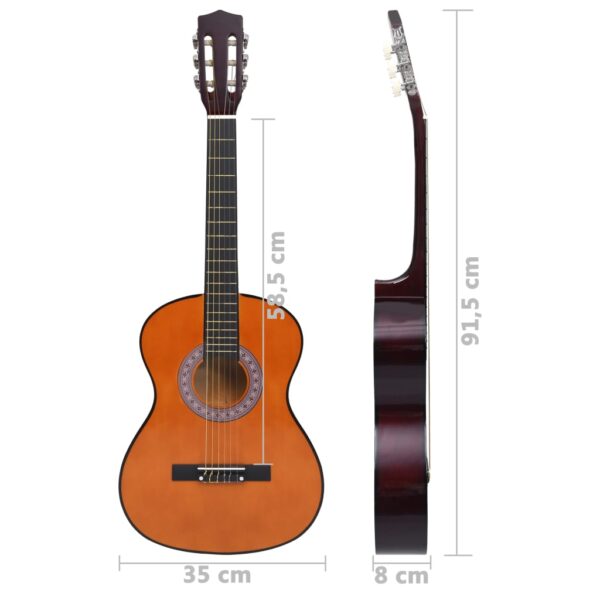 8 pcs conjunto de guitarra clássica para iniciantes 3/4 36" - Image 11