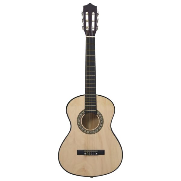 Guitarra clássica iniciantes/crianças 1/2 34" madeira de tilia - Image 2