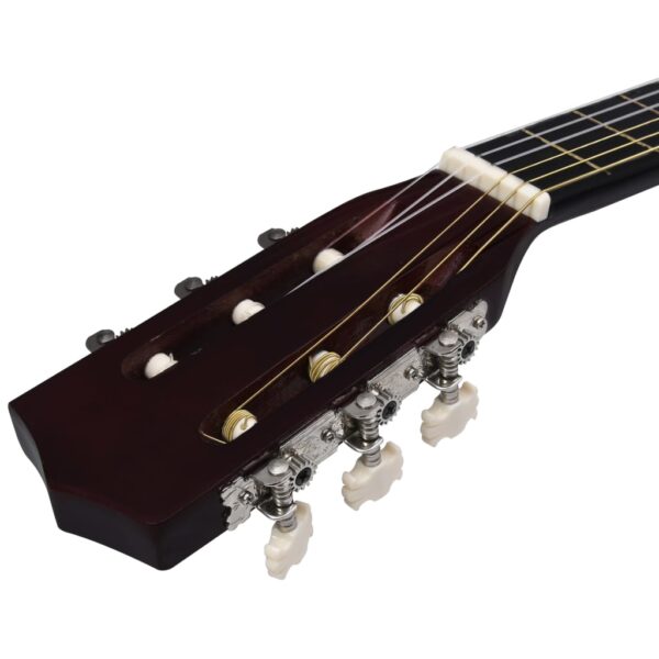 Guitarra clássica iniciantes/crianças 1/2 34" madeira de tilia - Image 4