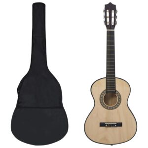 8 pcs conjunto guitarra clássica crianças/iniciantes 1/2 34"