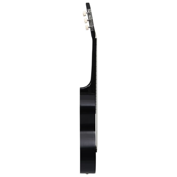 8 pcs conjunto guitarra clássica iniciantes 1/2 34" preto - Image 7