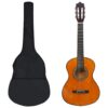 8 pcs conjunto guitarra clássica para iniciantes 1/2 34"