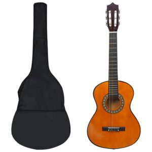 8 pcs conjunto guitarra clássica para iniciantes 1/2 34"
