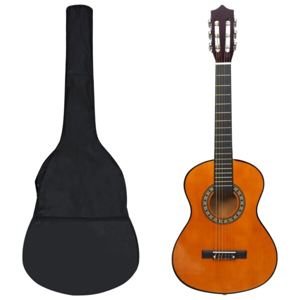 8 pcs conjunto guitarra clássica para iniciantes 1/2 34"