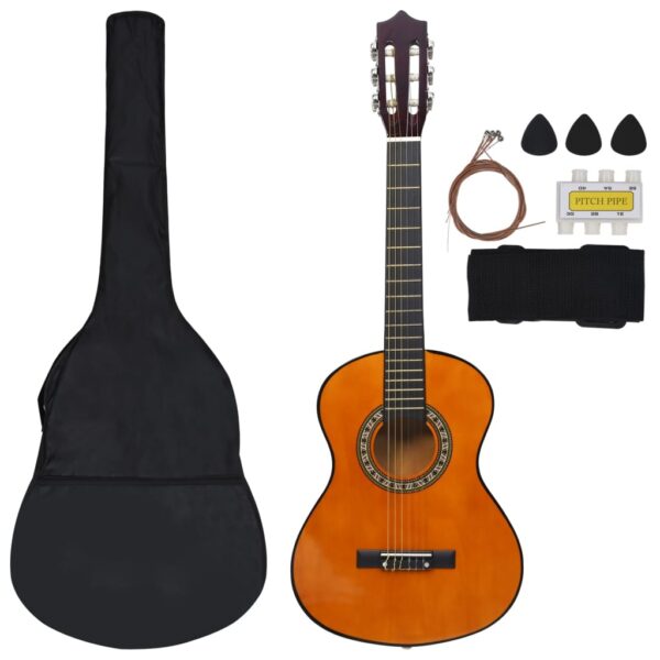 8 pcs conjunto guitarra clássica para iniciantes 1/2 34" - Image 2