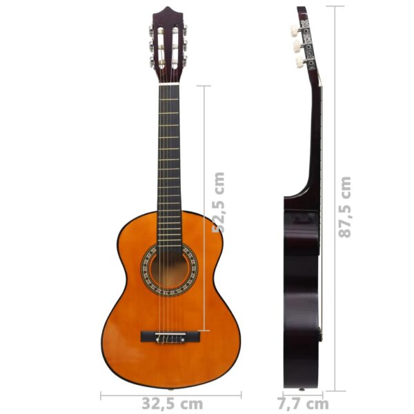 8 pcs conjunto guitarra clássica para iniciantes 1/2 34" - Image 11