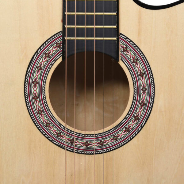 Guitarra acústica cutaway com 6 cordas 38" madeira de tília - Image 5