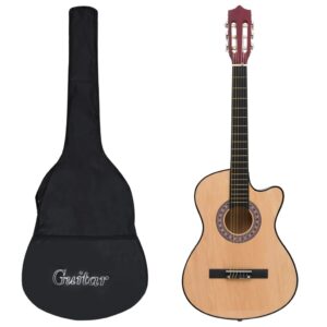 12 pcs conjunto de guitarra acústica cutaway com 6 cordas 38"