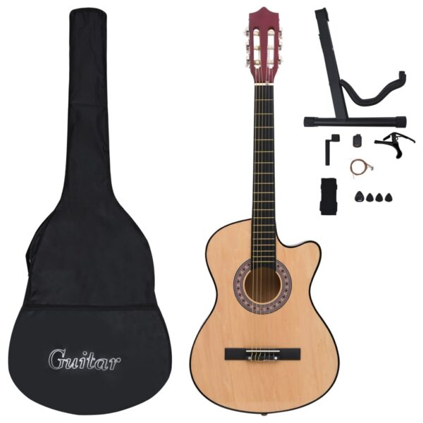12 pcs conjunto de guitarra acústica cutaway com 6 cordas 38" - Image 2