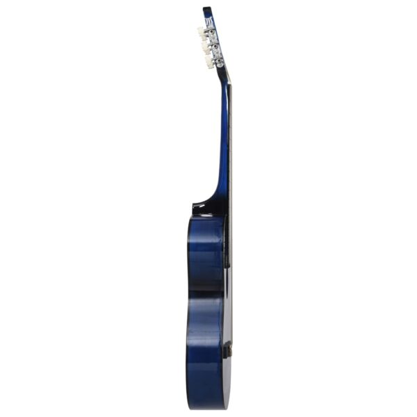 Guitarra clássica cutaway com 6 cordas 38" azul sombreado - Image 3