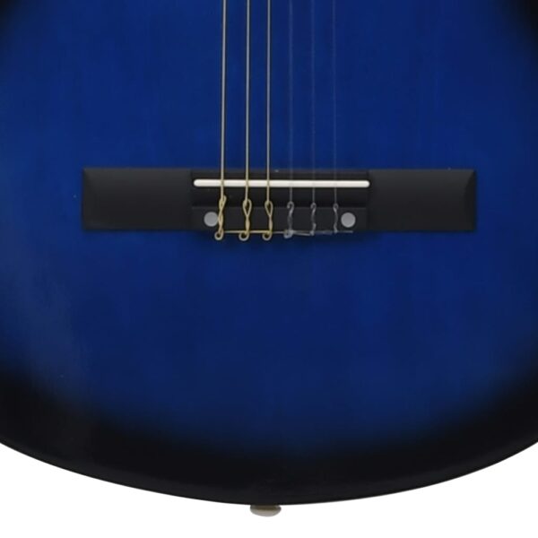 Guitarra clássica cutaway com 6 cordas 38" azul sombreado - Image 6
