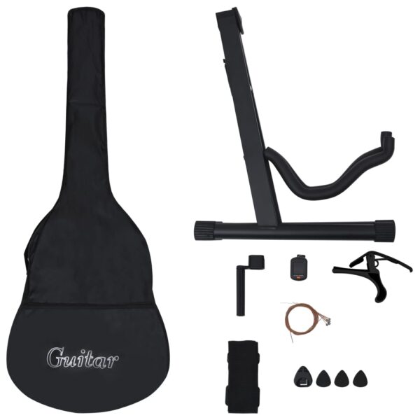 12 pcs conjunto de guitarra clássica com 6 cordas 38" azul - Image 4