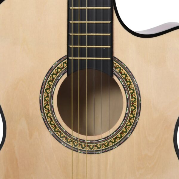 Guitarra clássica cutaway com equalizador e 6 cordas - Image 5