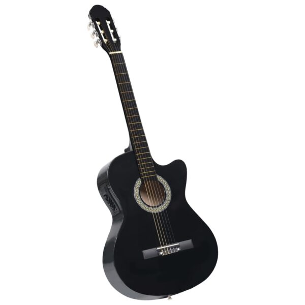 12 pcs conjunto de guitarra com equalizador e 6 cordas preto - Image 6