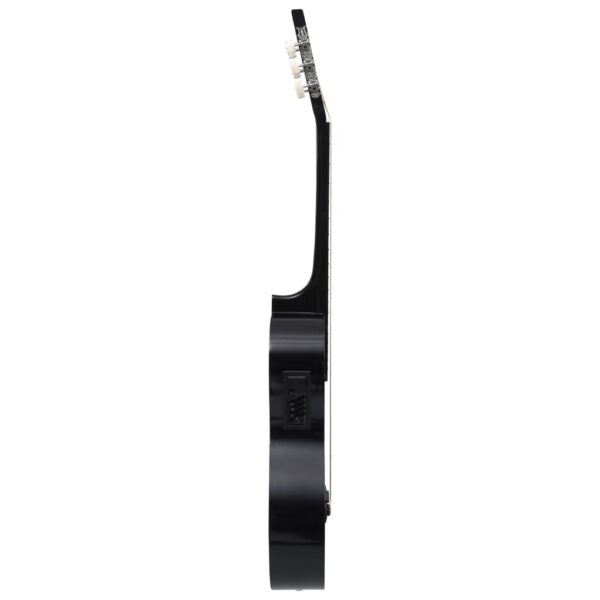 12 pcs conjunto de guitarra com equalizador e 6 cordas preto - Image 8
