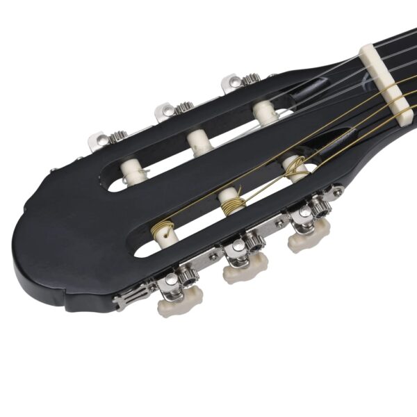12 pcs conjunto de guitarra com equalizador e 6 cordas preto - Image 9