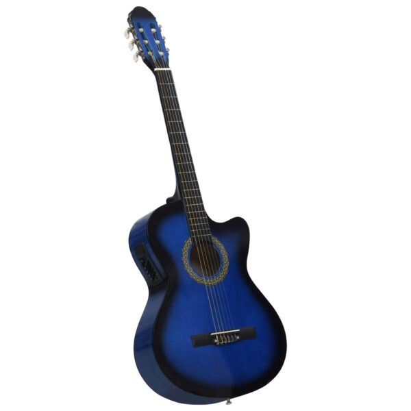 12 pcs conjunto de guitarra com equalizador e 6 cordas azul - Image 6