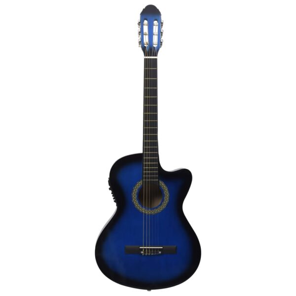 12 pcs conjunto de guitarra com equalizador e 6 cordas azul - Image 7