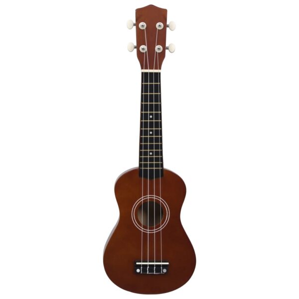 Conjunto ukulele soprano infantil c/ saco madeira escura 21" - Image 6