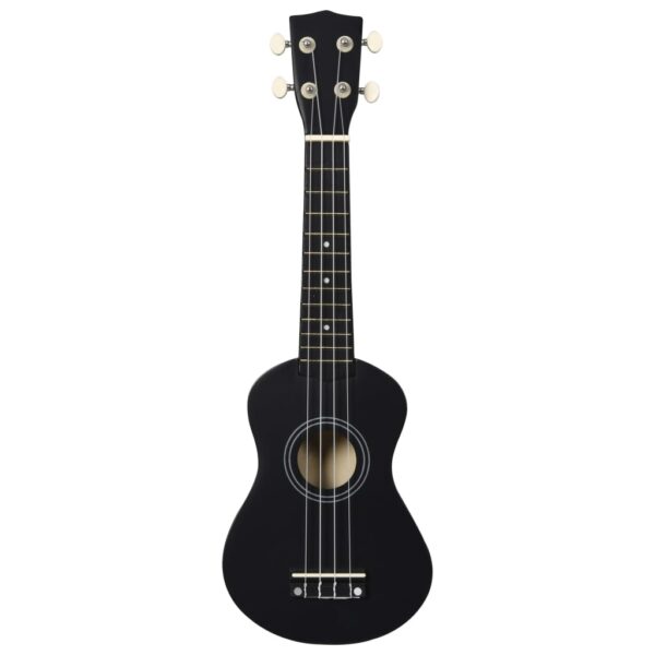 Conjunto ukulele soprano infantil com saco 21" preto - Image 6