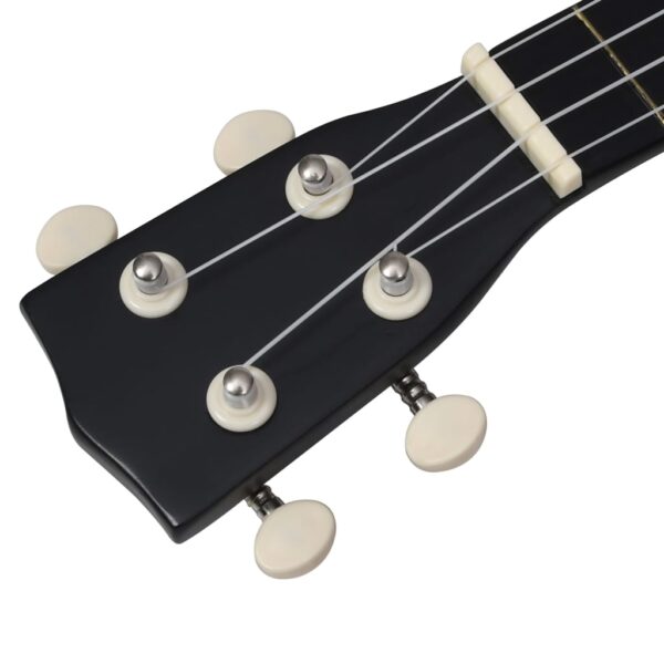Conjunto ukulele soprano infantil com saco 21" preto - Image 8