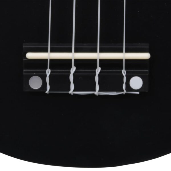Conjunto ukulele soprano infantil com saco 21" preto - Image 10