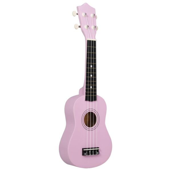 Conjunto ukulele soprano infantil com saco 21" rosa - Image 5