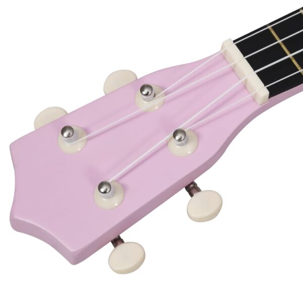 Conjunto ukulele soprano infantil com saco 21" rosa - Image 8
