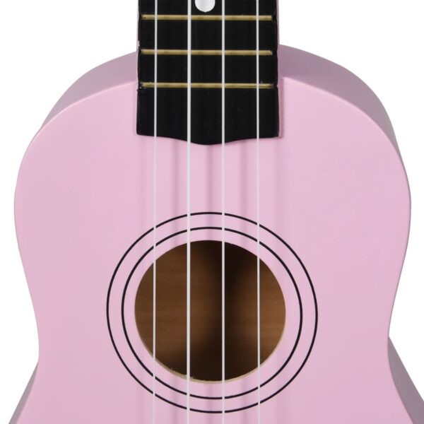 Conjunto ukulele soprano infantil com saco 21" rosa - Image 9