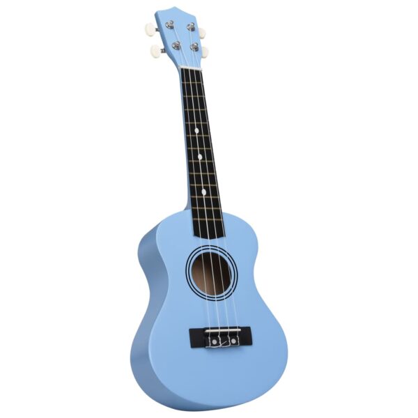 Conjunto ukulele soprano infantil com saco 21" azul-bebé - Image 5