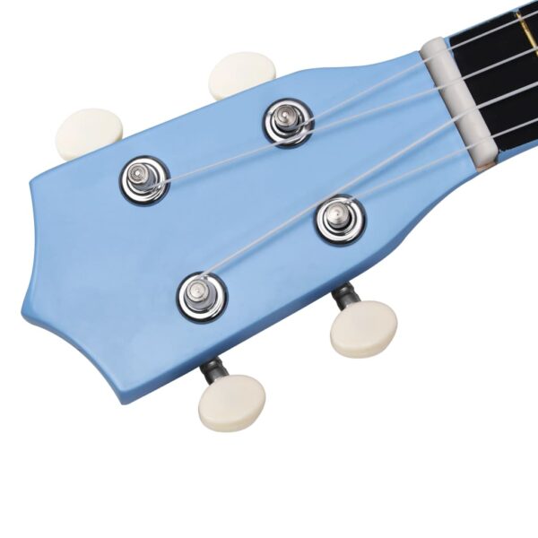 Conjunto ukulele soprano infantil com saco 21" azul-bebé - Image 8