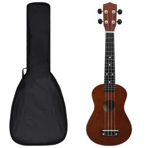Conjunto ukulele soprano infantil c/ saco madeira clara 23"