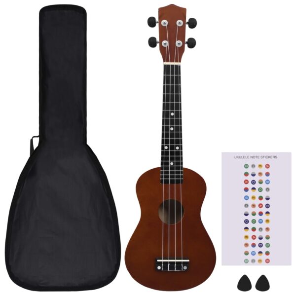 Conjunto ukulele soprano infantil c/ saco madeira clara 23" - Image 2