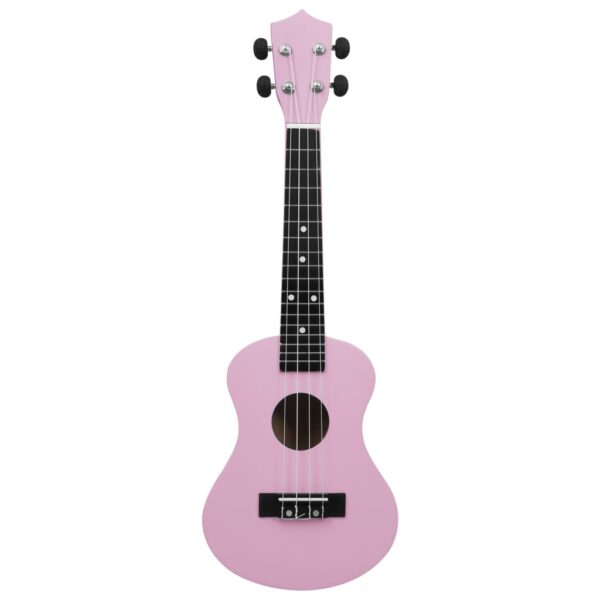 Conjunto ukulele soprano infantil com saco 23" rosa - Image 6