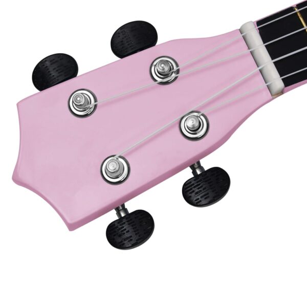 Conjunto ukulele soprano infantil com saco 23" rosa - Image 8