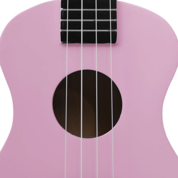 Conjunto ukulele soprano infantil com saco 23" rosa - Image 9