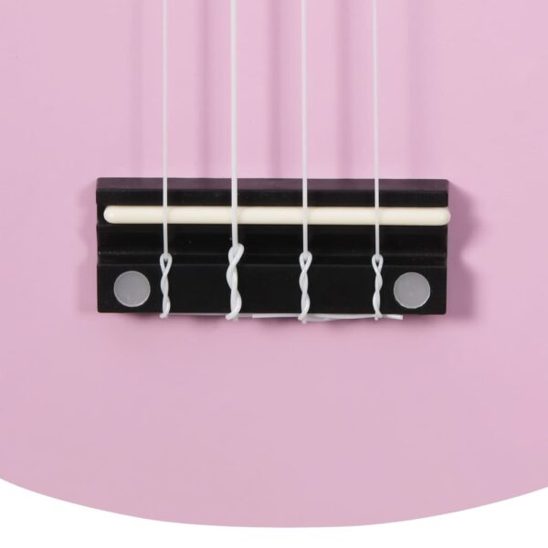 Conjunto ukulele soprano infantil com saco 23" rosa - Image 10