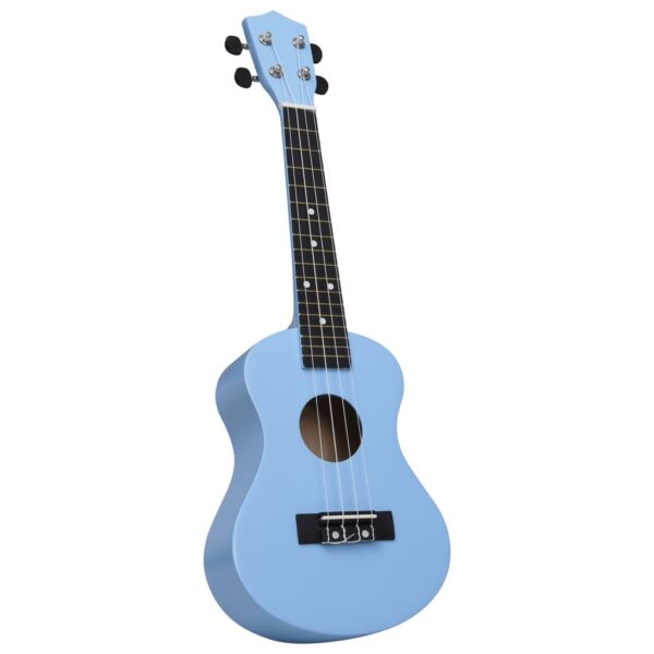 Conjunto ukulele soprano infantil com saco 23" azul-bebé - Image 5