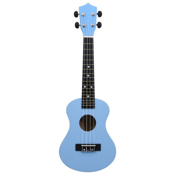 Conjunto ukulele soprano infantil com saco 23" azul-bebé - Image 6