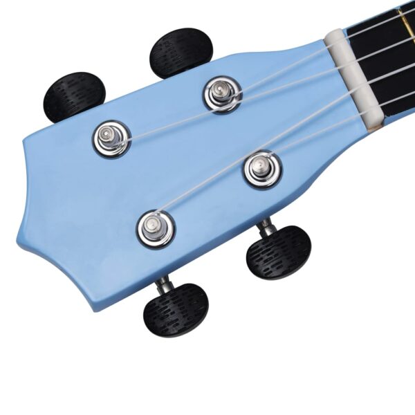 Conjunto ukulele soprano infantil com saco 23" azul-bebé - Image 8