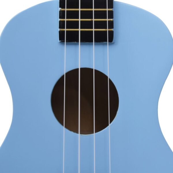 Conjunto ukulele soprano infantil com saco 23" azul-bebé - Image 9