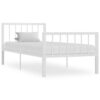 Estrutura de cama 100x200 cm metal branco