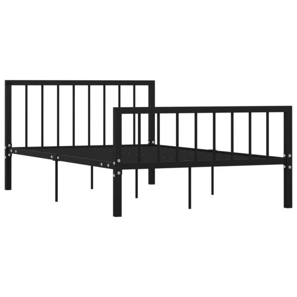 Estrutura de cama 120x200 cm metal preto - Image 2