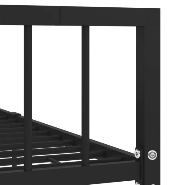 Estrutura de cama 120x200 cm metal preto - Image 5