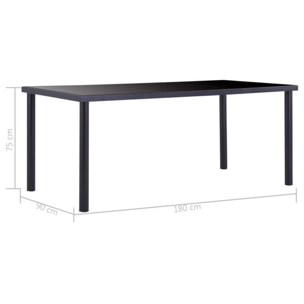 9 pcs conjunto de jantar couro artificial cinzento - Image 12
