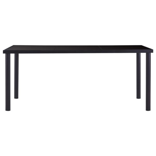 9 pcs conjunto de jantar couro artificial cinzento - Image 3
