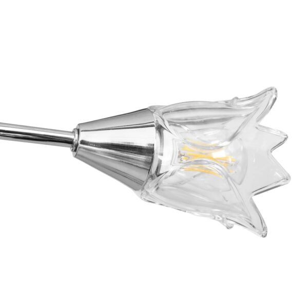 Candeeiro de teto c/ abajures de vidro tulipa 5 lâmpadas E14 - Image 7