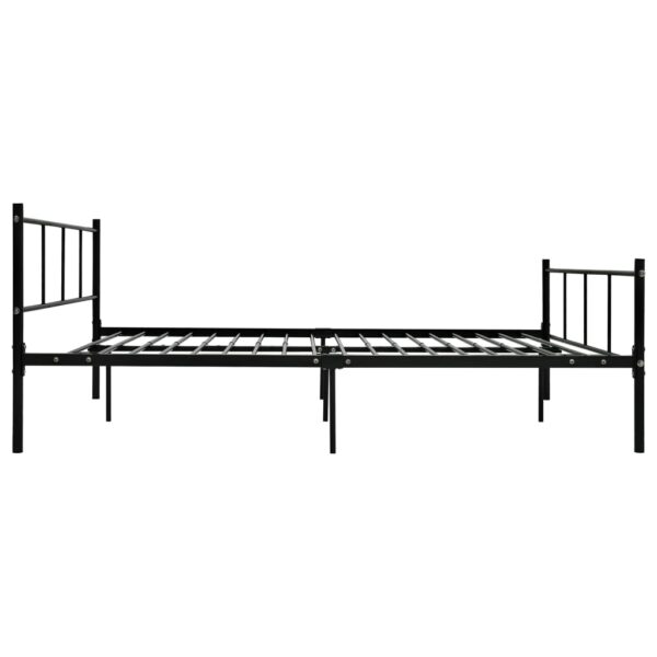 Estrutura de cama 140x200 cm metal preto - Image 4