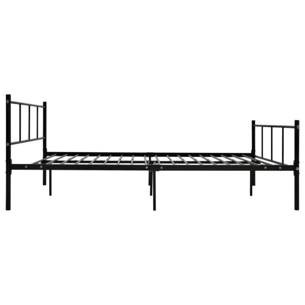 Estrutura de cama 160x200 cm metal preto - Image 4