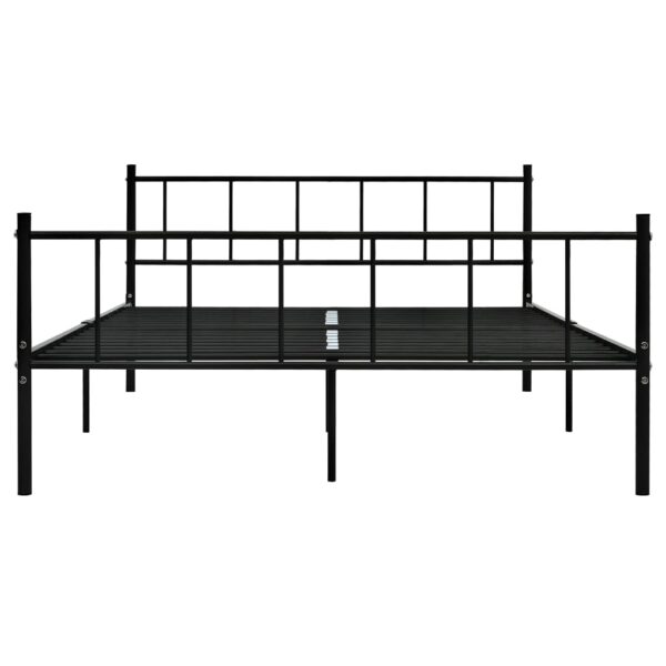 Estrutura de cama 180x200 cm metal preto - Image 3